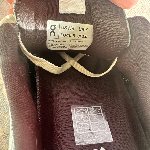 Women’s ON Cloudsurfer Running Sneakers Size 9 Mineral Aloe - Picture 12 of 12